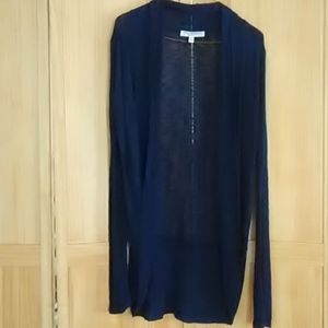Say What Navy Blue Cardigan Tunic open, Rayon